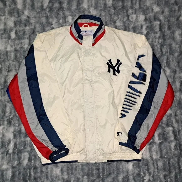 Vintage Starter MLB New York Yankees Windbreaker Jacket - Picture 1 of 4
